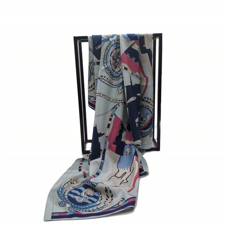 Double Sided Printing Twill Silk Scarf